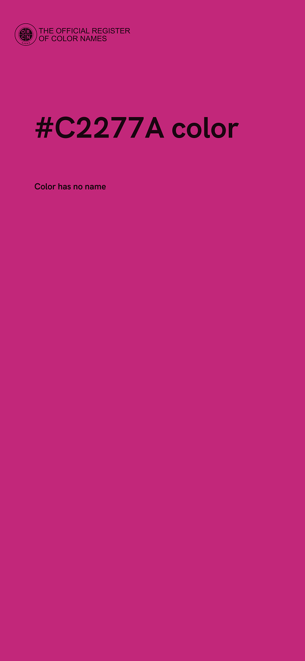 #C2277A color image