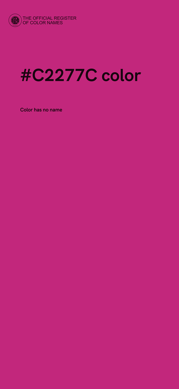 #C2277C color image
