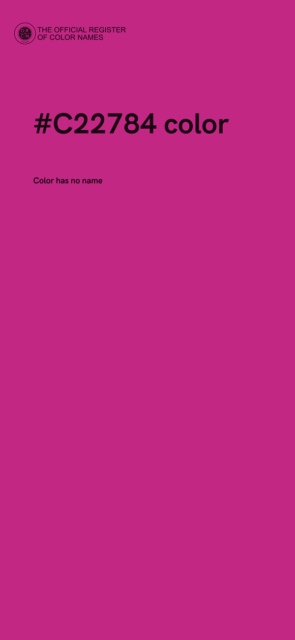 #C22784 color image