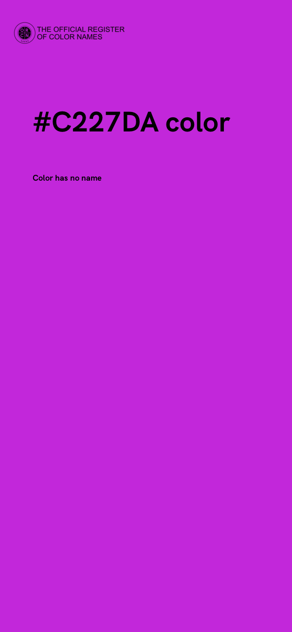 #C227DA color image