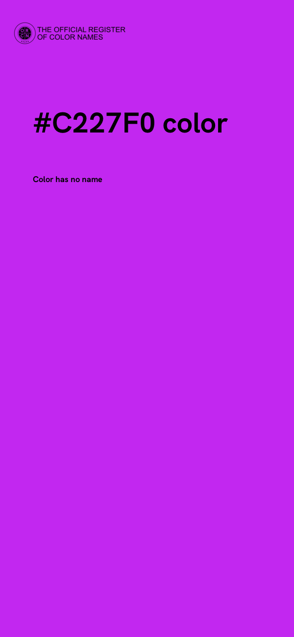 #C227F0 color image