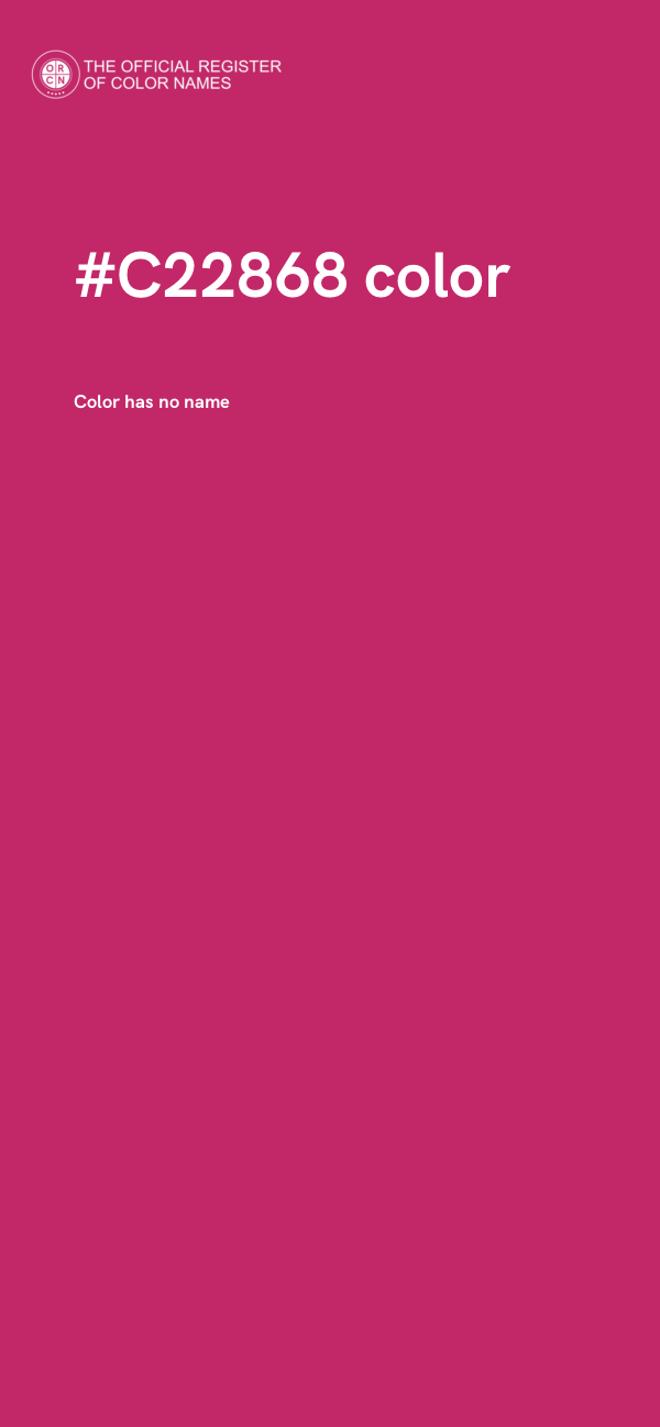 #C22868 color image