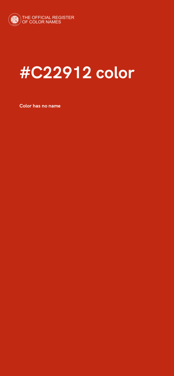 #C22912 color image