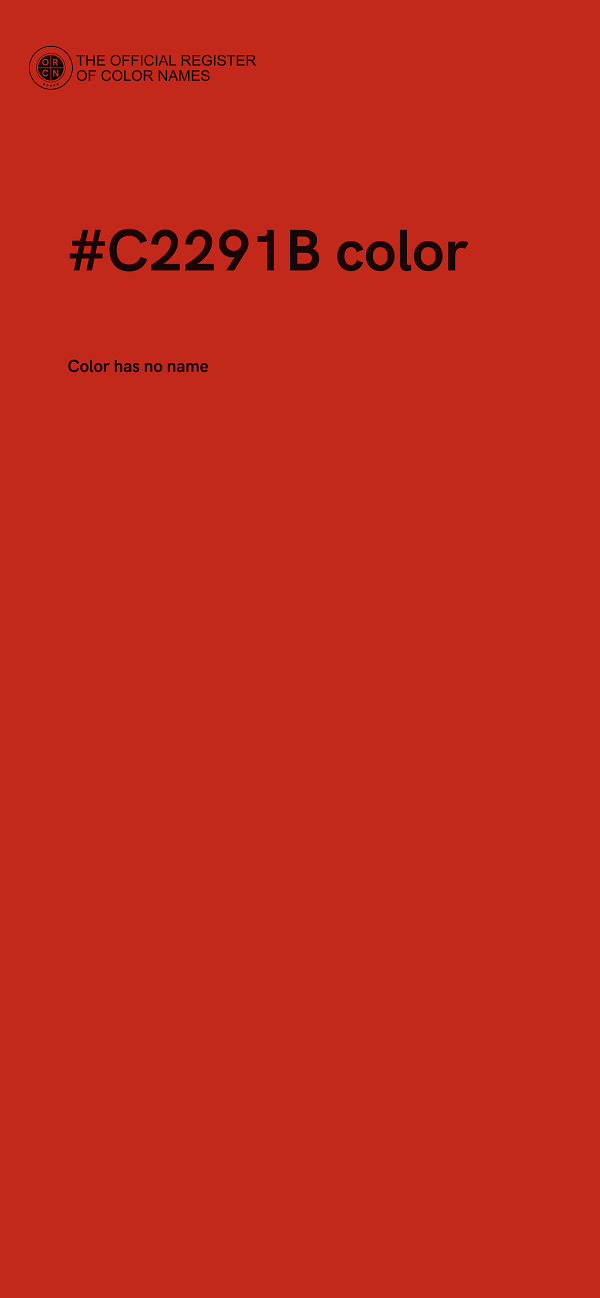 #C2291B color image