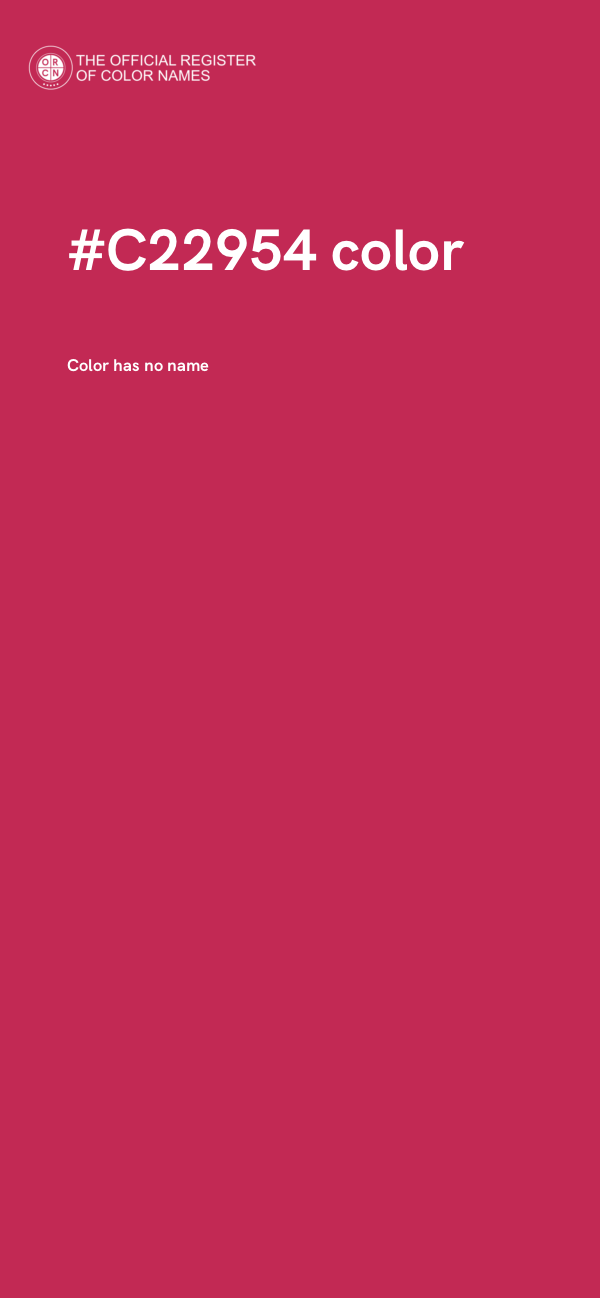 #C22954 color image