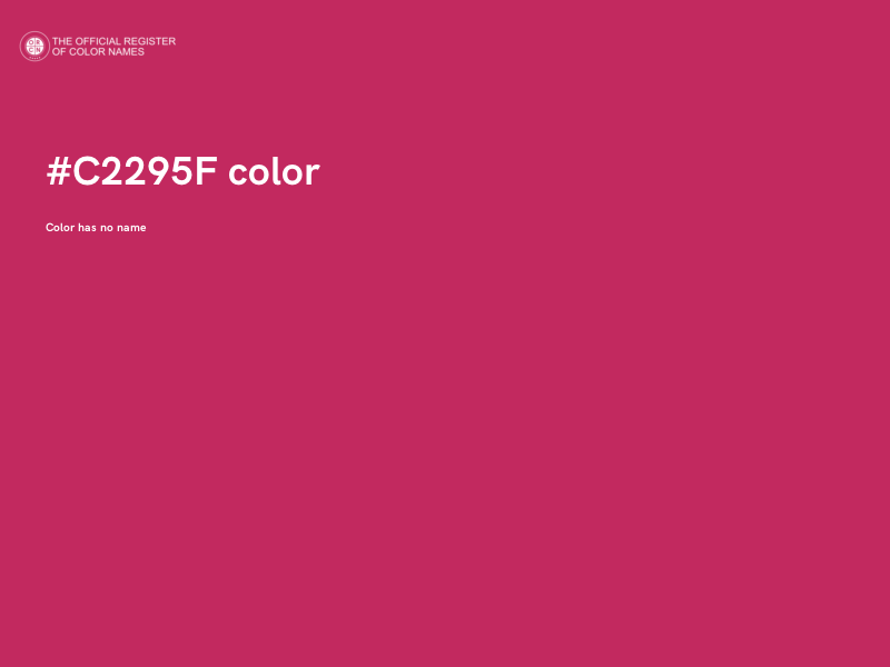 #C2295F color image