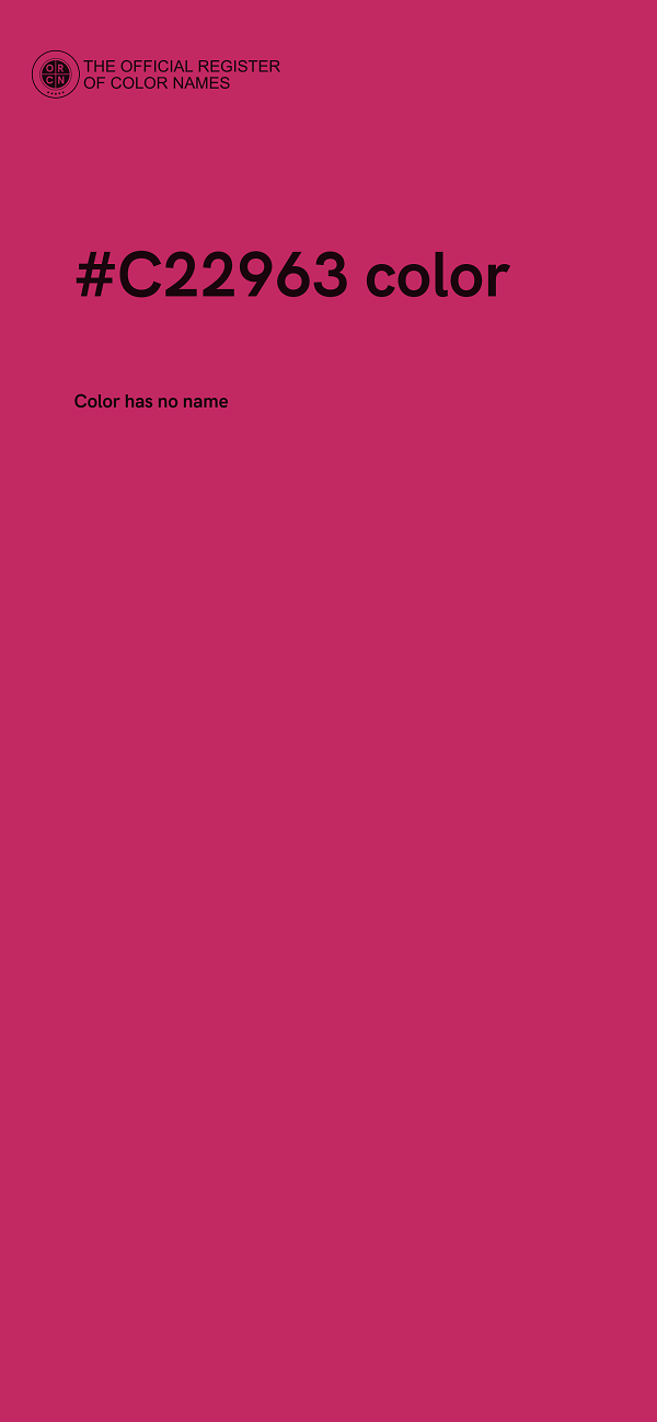 #C22963 color image