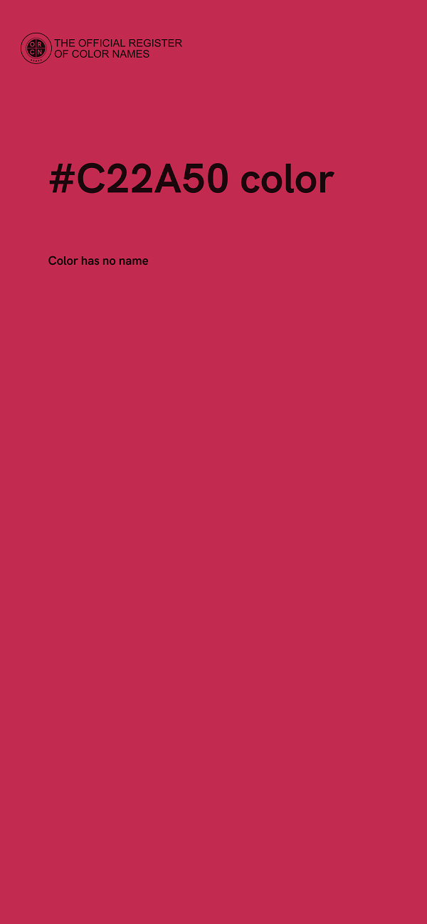 #C22A50 color image
