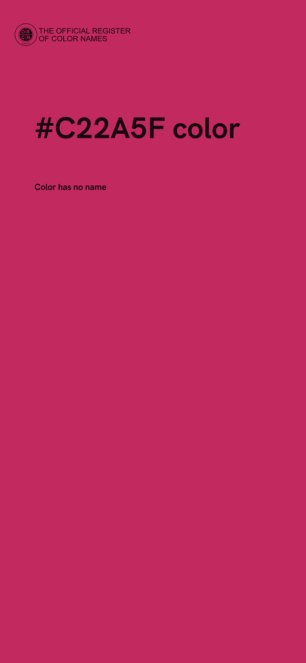 #C22A5F color image