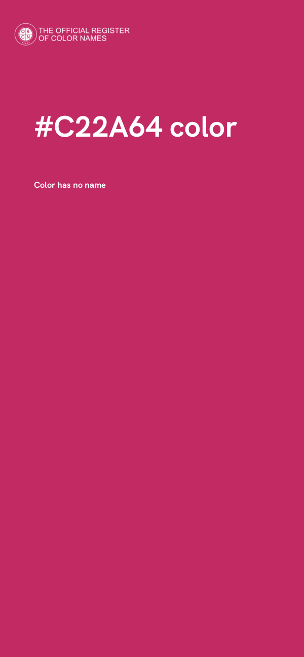 #C22A64 color image