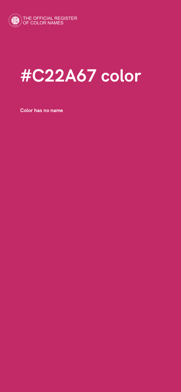 #C22A67 color image