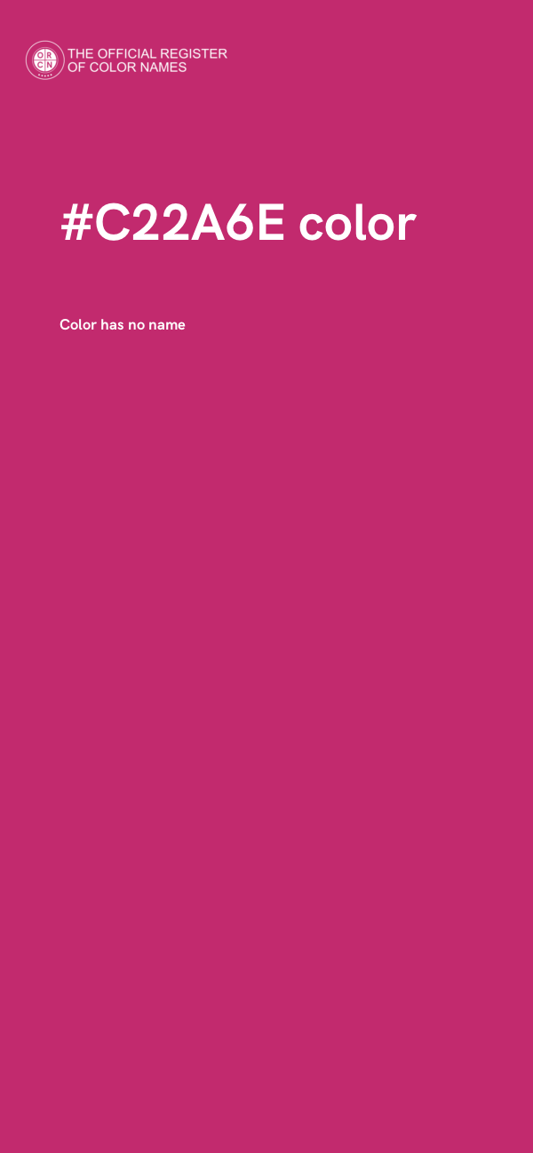 #C22A6E color image