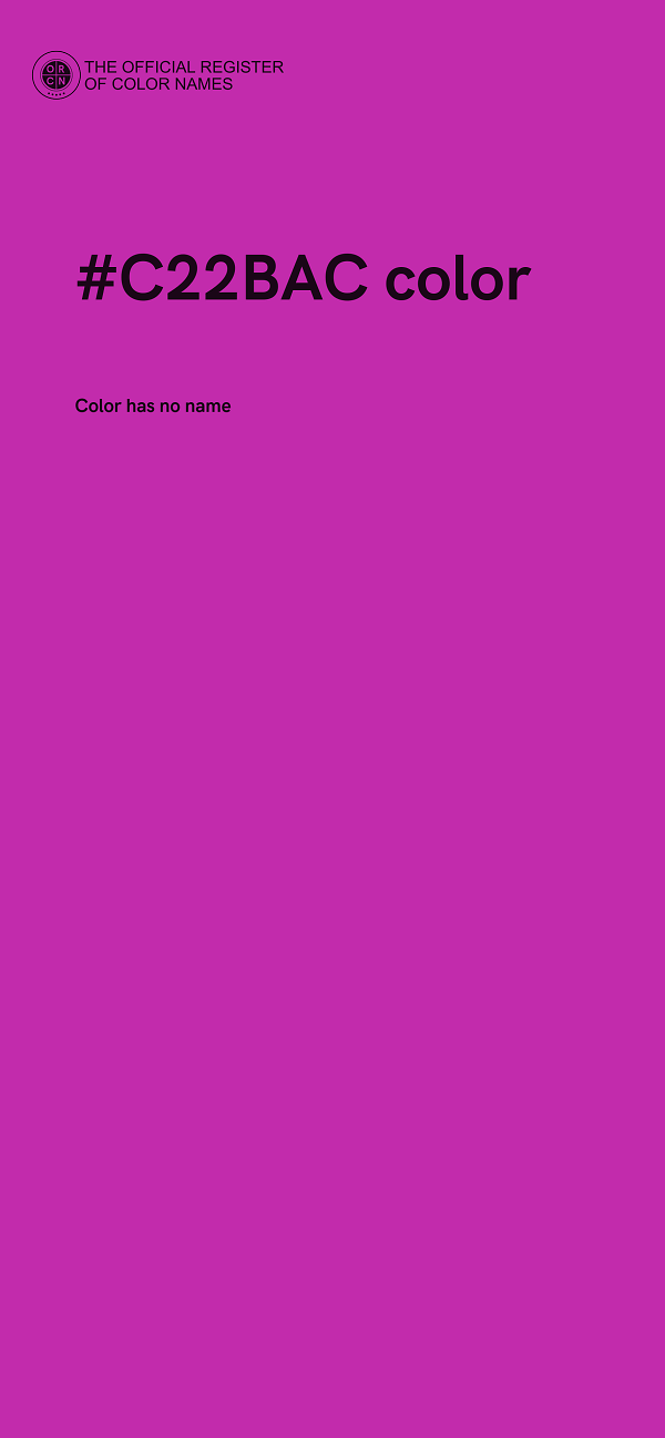 #C22BAC color image