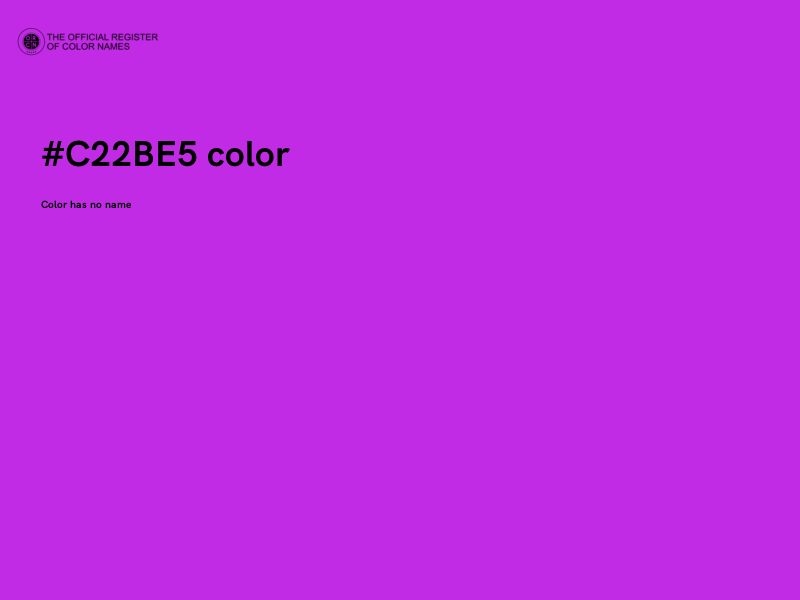 #C22BE5 color image