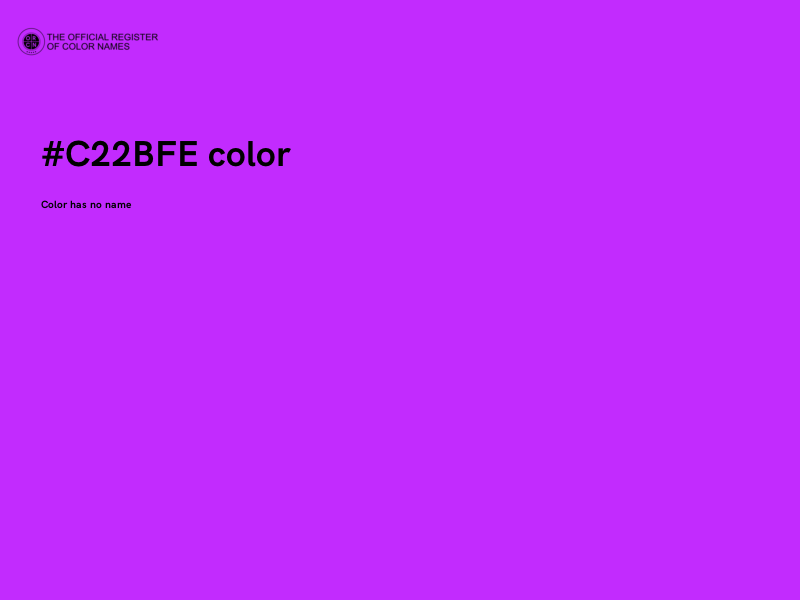 #C22BFE color image