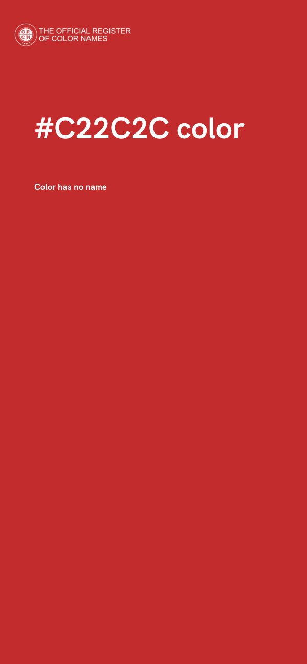 #C22C2C color image