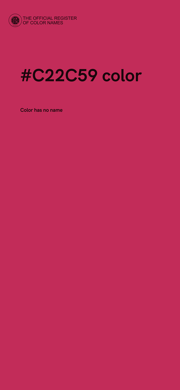 #C22C59 color image