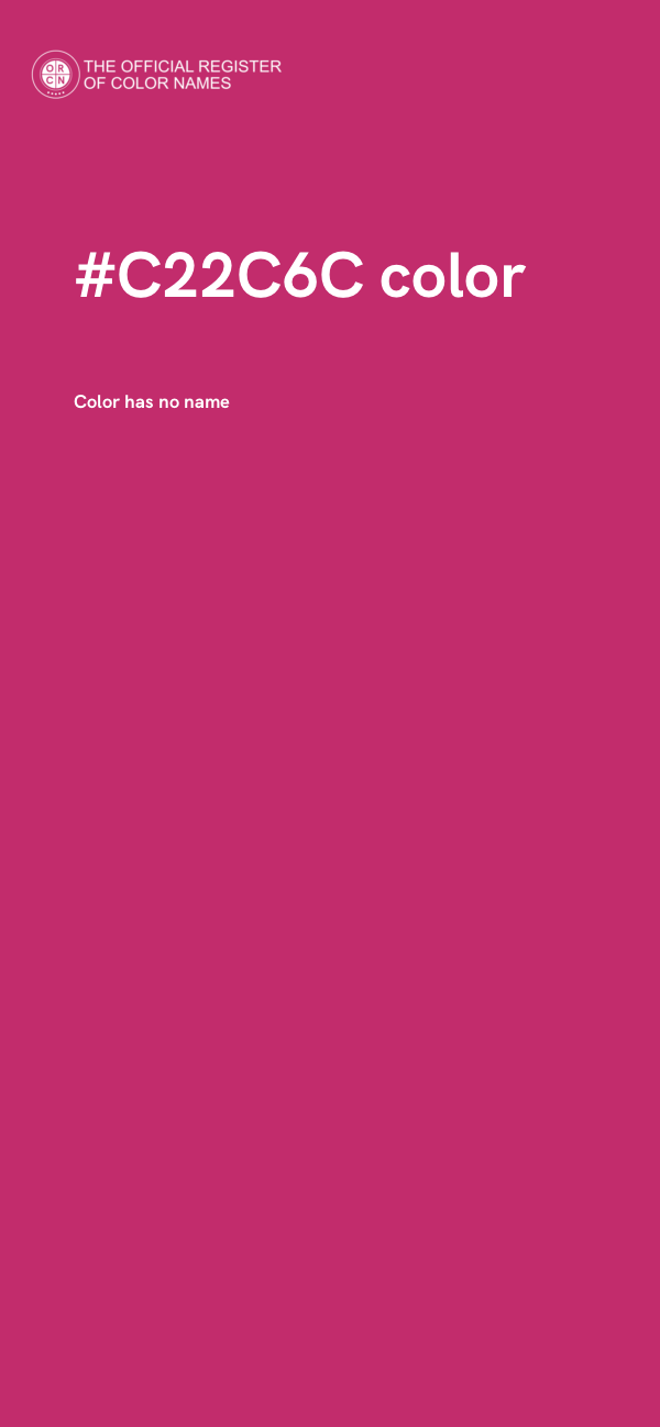 #C22C6C color image