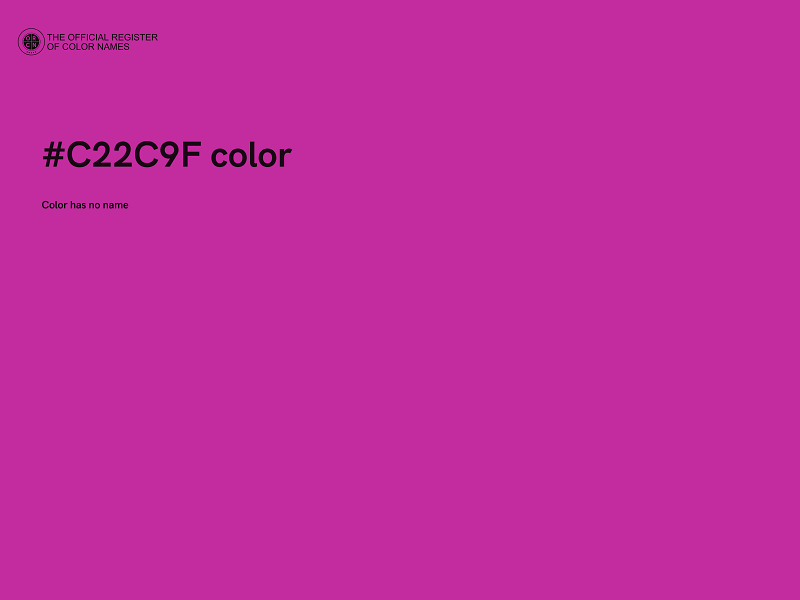 #C22C9F color image