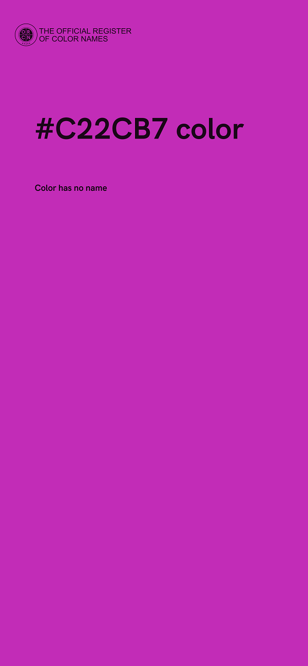 #C22CB7 color image