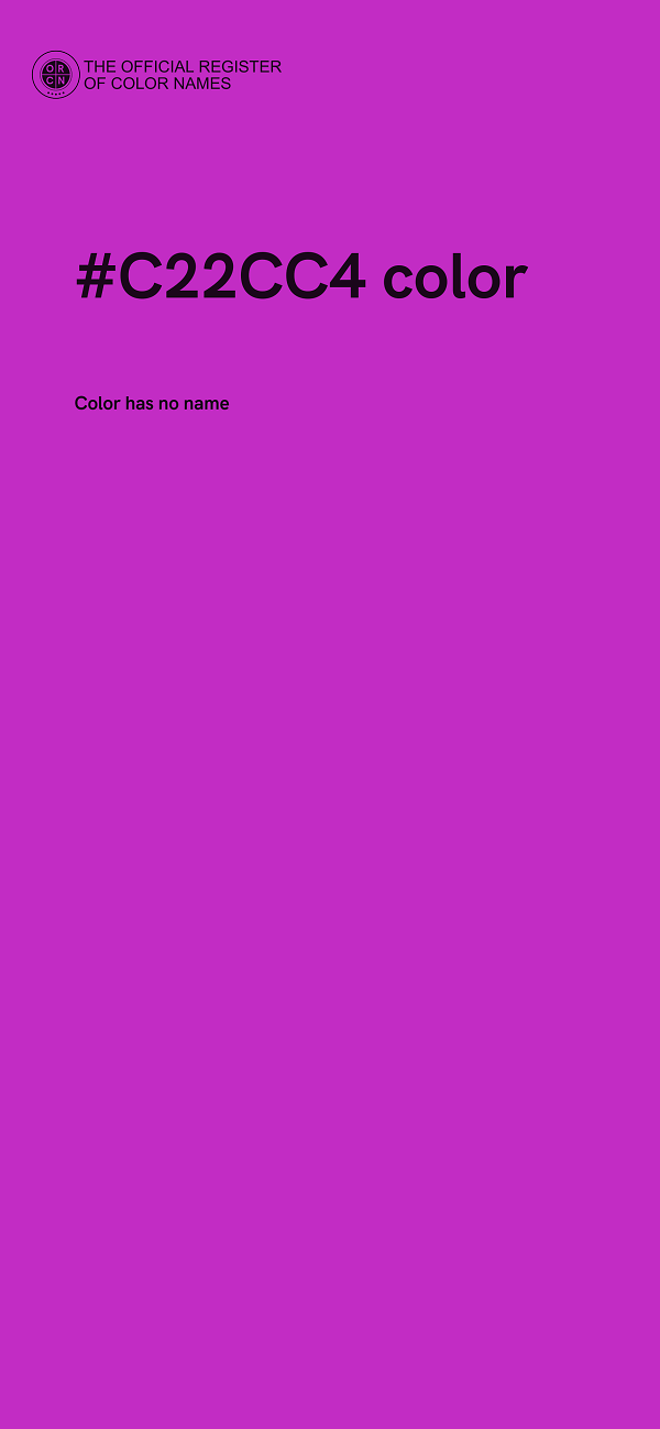 #C22CC4 color image