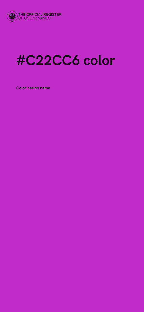 #C22CC6 color image