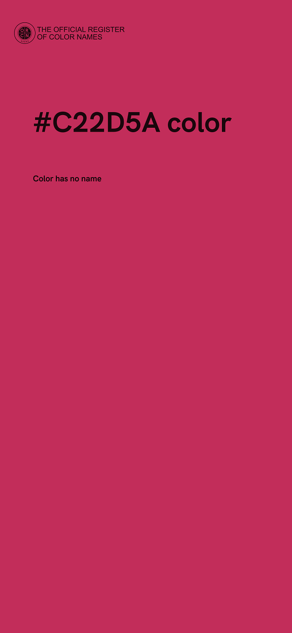 #C22D5A color image