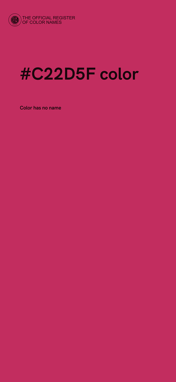 #C22D5F color image