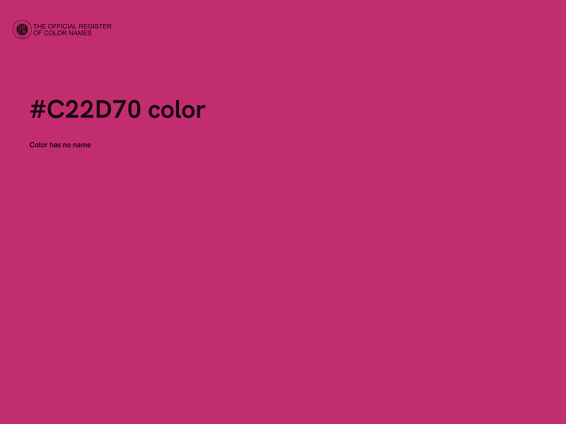 #C22D70 color image