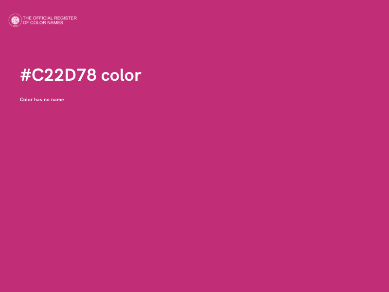 #C22D78 color image