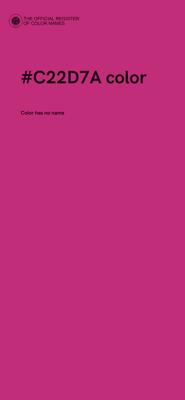 #C22D7A color image