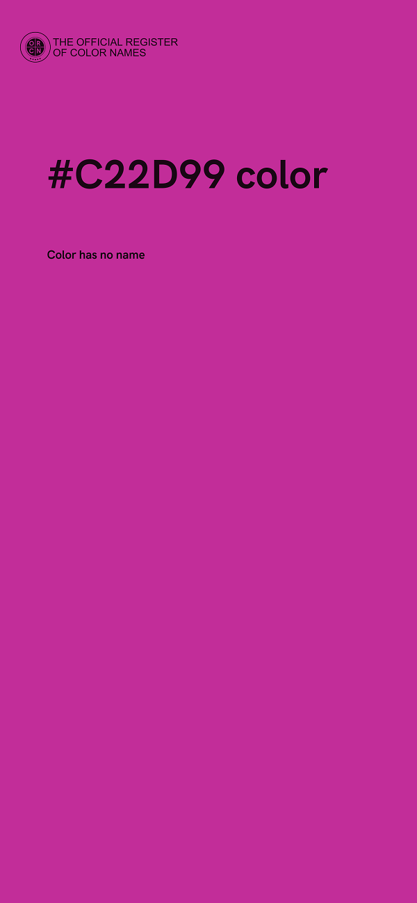 #C22D99 color image