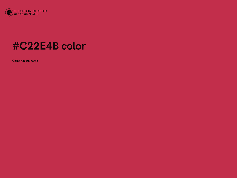 #C22E4B color image