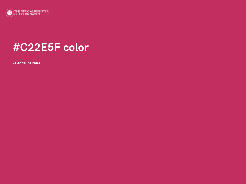 #C22E5F color image