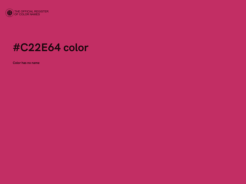 #C22E64 color image