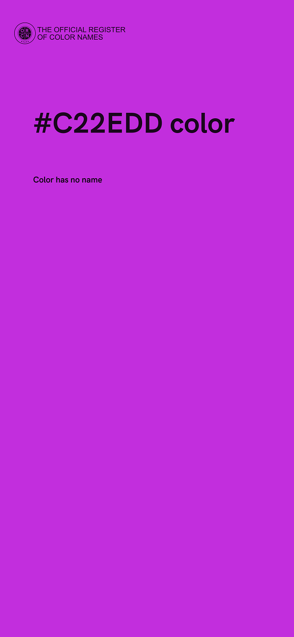 #C22EDD color image