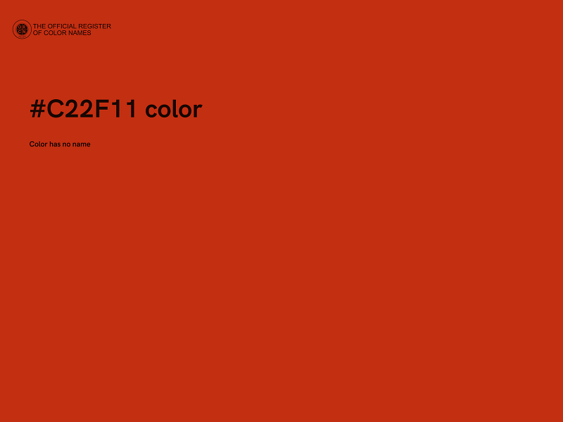 #C22F11 color image