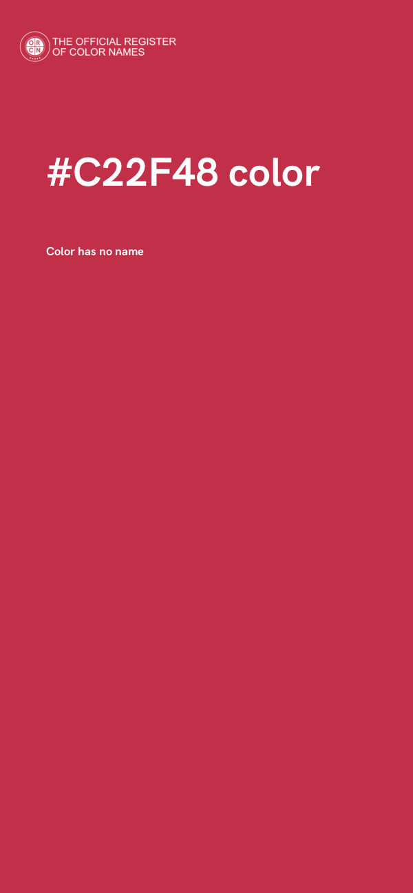 #C22F48 color image