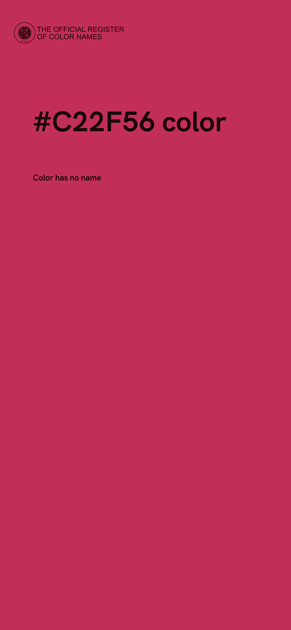 #C22F56 color image