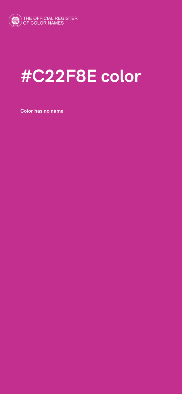 #C22F8E color image