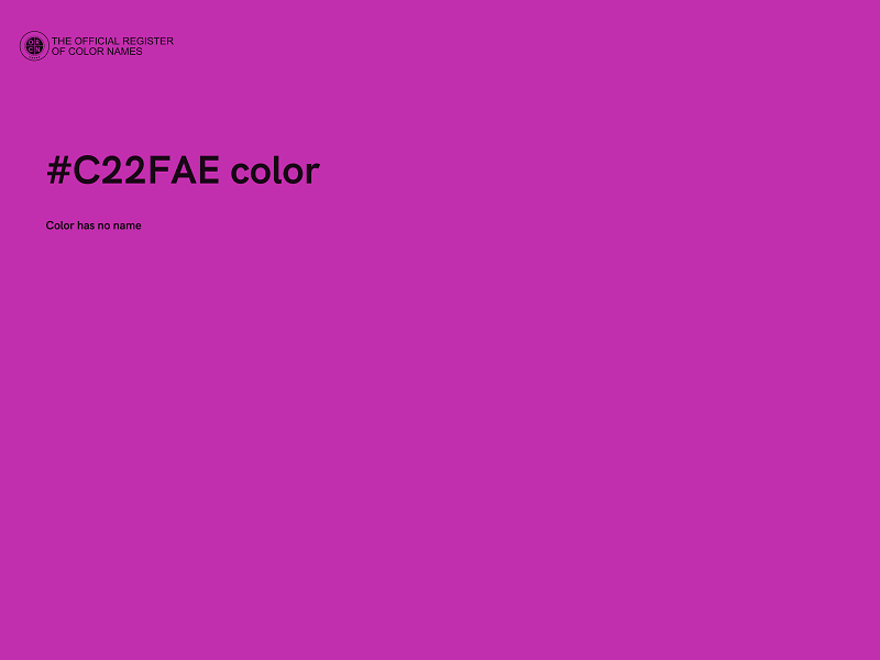 #C22FAE color image