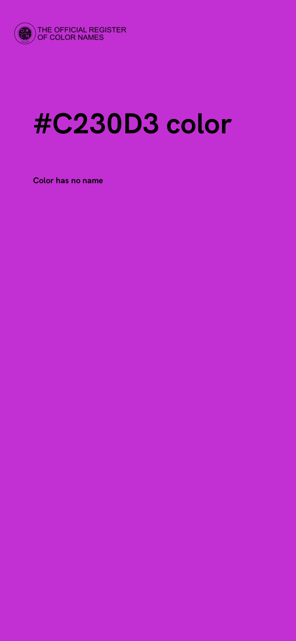 #C230D3 color image
