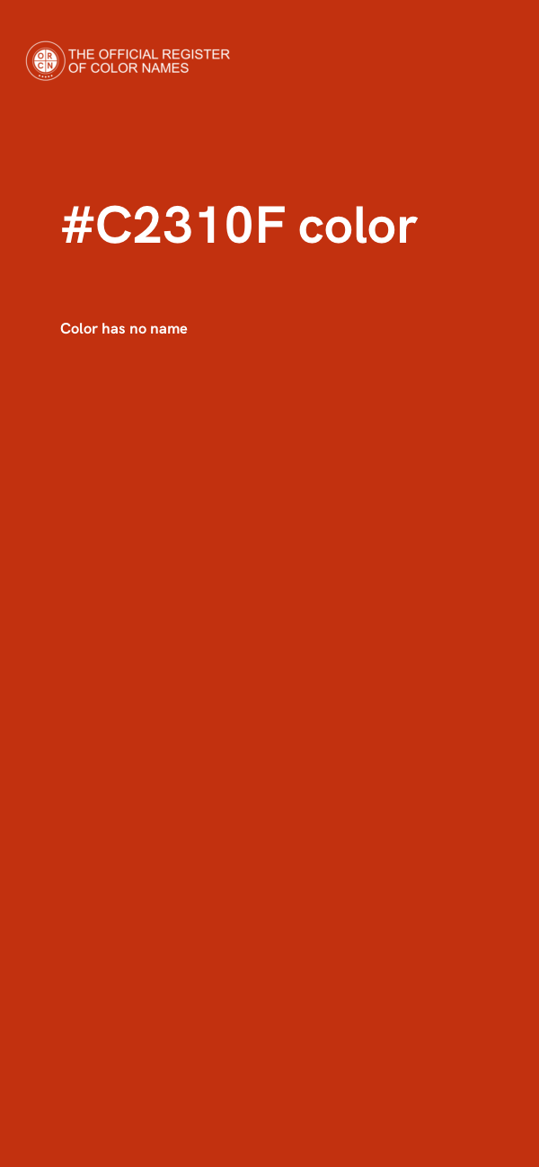 #C2310F color image