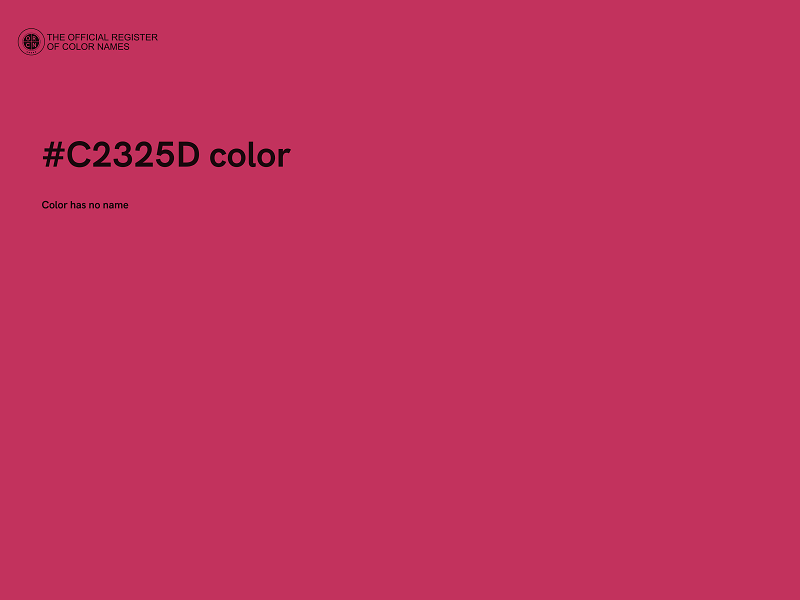 #C2325D color image