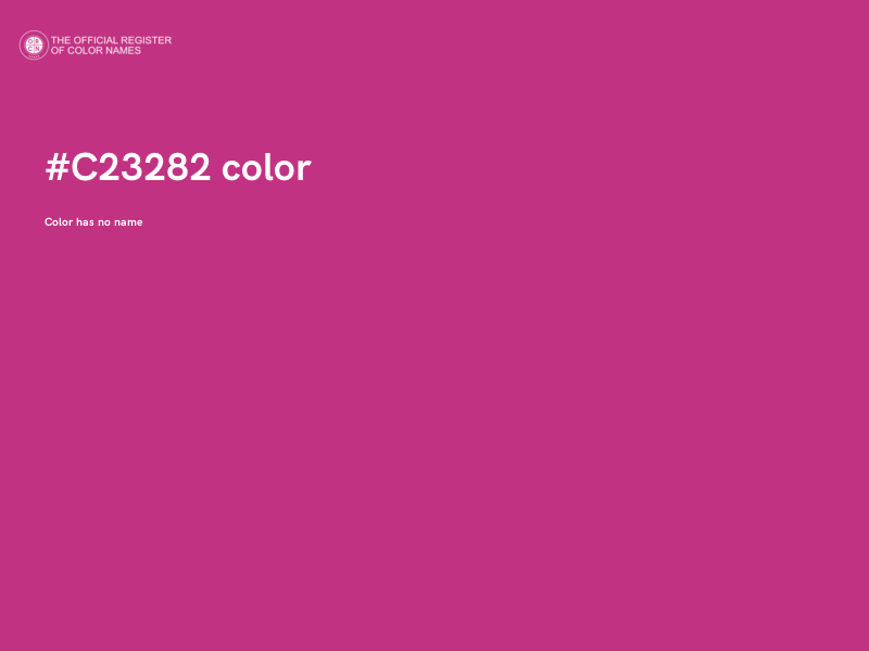 #C23282 color image