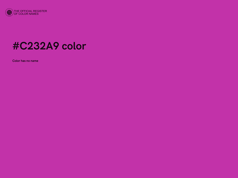 #C232A9 color image