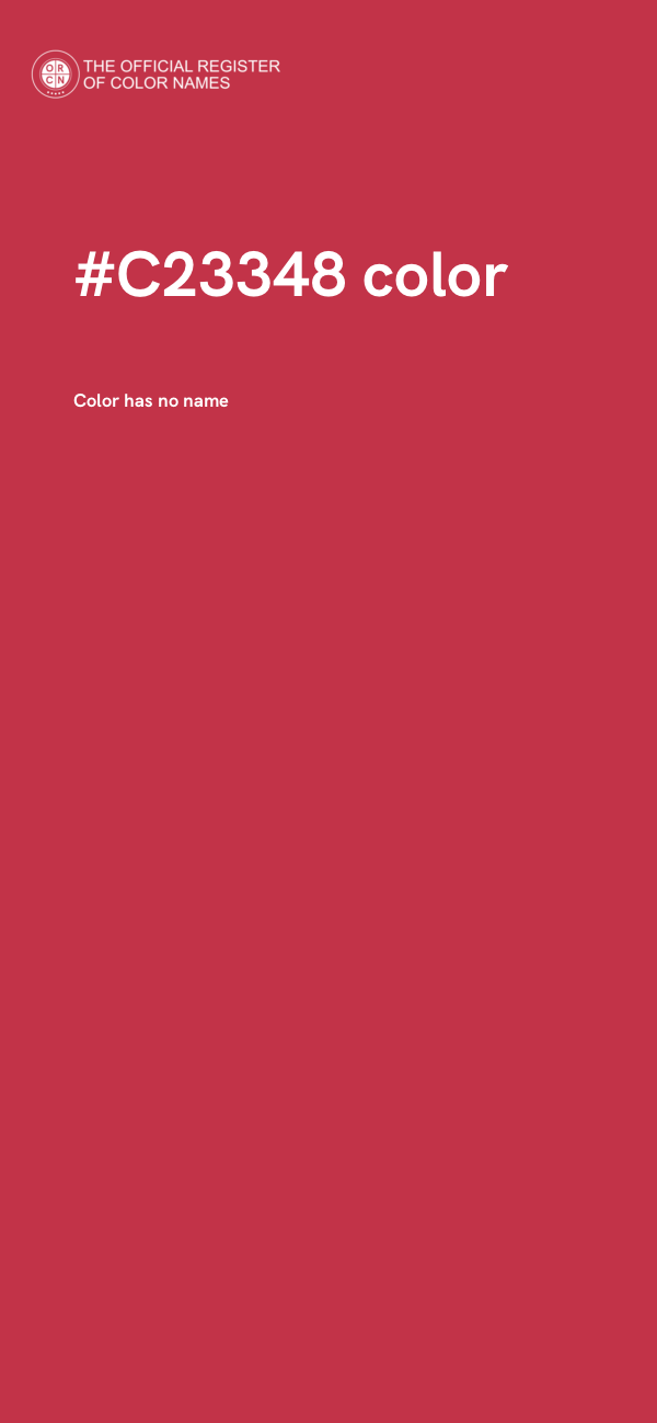#C23348 color image