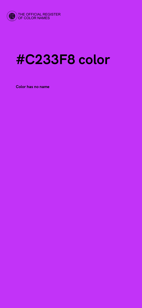 #C233F8 color image