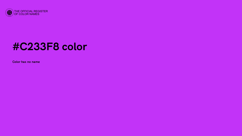 #C233F8 color image