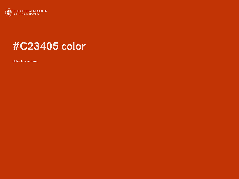 #C23405 color image